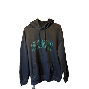 OREGON DUCKS BLACK HOODIE  Large‎ (Ligjtweight)